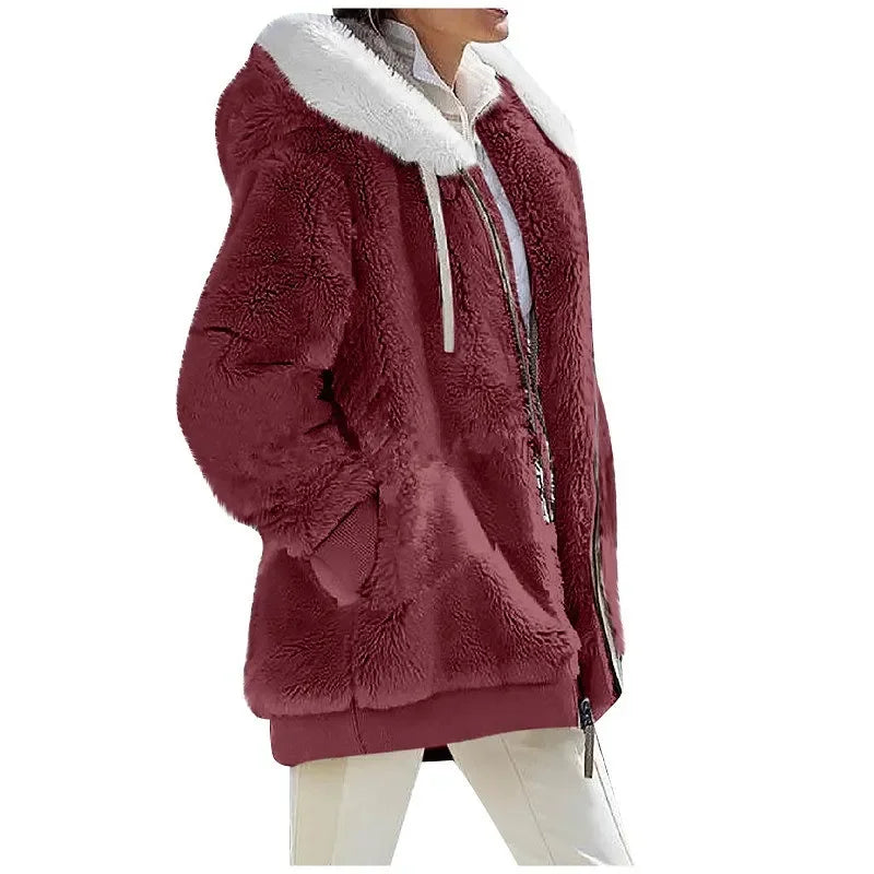 Amelia™ Elegant Hooded Winter Coat