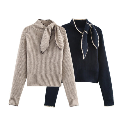 Charlotte™ Feminine Bow Knit Pullover (10% OFF)